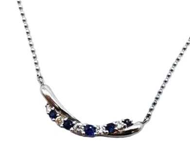 宝石買取 Pt サファイアダ イヤモンド ネックレス